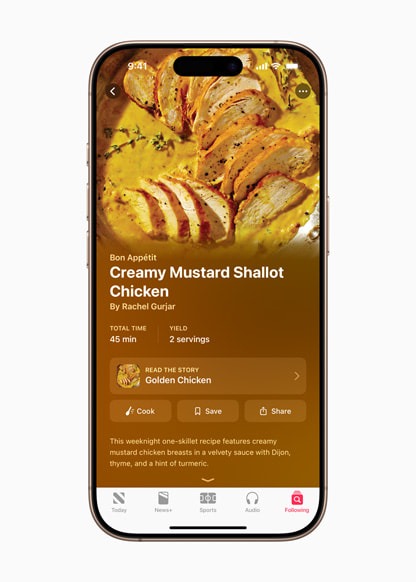 Apple News+ Food