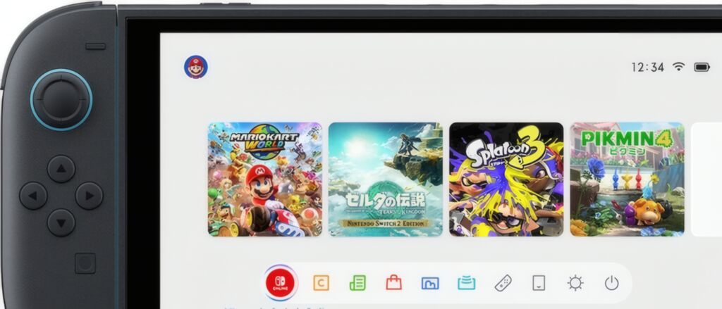 Nintendo Switch 2 interface