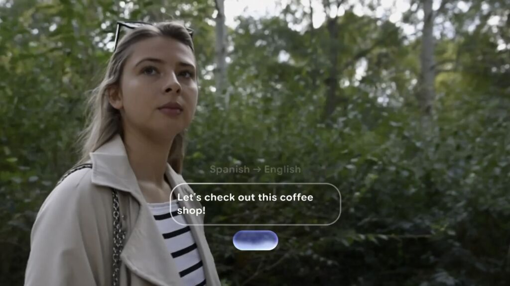 Android XR lunettes connectées traduction automatique