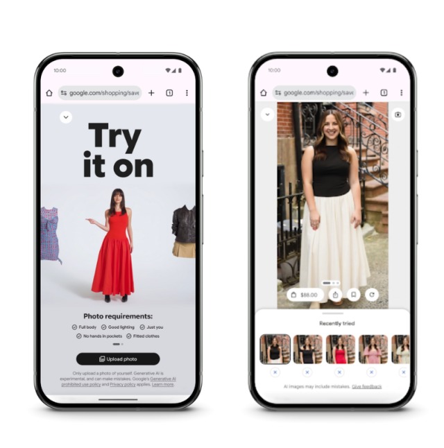 Google Try it on